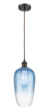 Innovations Lighting 516-1P-OB-G484-7SB - Brookhaven Flute - 1 Light - 7 inch - Oil Rubbed Bronze - Cord hung - Mini Pendant