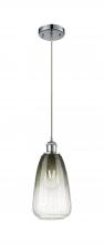Innovations Lighting 516-1P-PC-G480-6SL - Brookhaven Almond - 1 Light - 6 inch - Polished Chrome - Cord hung - Mini Pendant