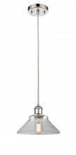 Innovations Lighting 516-1P-PN-G132 - Orwell - 1 Light - 8 inch - Polished Nickel - Cord hung - Mini Pendant