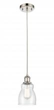 Innovations Lighting 516-1P-PN-G394 - Ellery - 1 Light - 5 inch - Polished Nickel - Cord hung - Mini Pendant