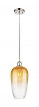Innovations Lighting 516-1P-PN-G484-7AM - Brookhaven Flute - 1 Light - 7 inch - Polished Nickel - Cord hung - Mini Pendant