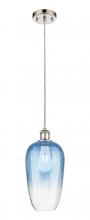 Innovations Lighting 516-1P-PN-G484-7SB - Brookhaven Flute - 1 Light - 7 inch - Polished Nickel - Cord hung - Mini Pendant