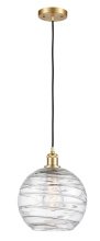 Innovations Lighting 516-1P-SG-G1213-10CL - Athens Deco Swirl - 1 Light - 10 inch - Satin Gold - Cord hung - Mini Pendant