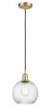 Innovations Lighting 516-1P-SG-G1214-8 - Twisted Swirl 1 Light Mini Pendant part of the Ballston Collection