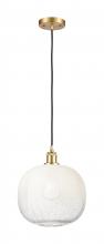 Innovations Lighting 516-1P-SG-G481-10OP - Brookhaven Sphere - 1 Light - 11 inch - Satin Gold - Cord hung - Mini Pendant