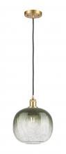 Innovations Lighting 516-1P-SG-G481-10SL - Brookhaven Sphere - 1 Light - 11 inch - Satin Gold - Cord hung - Mini Pendant