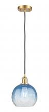 Innovations Lighting 516-1P-SG-G483-8SB - Brookhaven Globe - 1 Light - 8 inch - Satin Gold - Cord hung - Mini Pendant