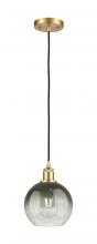 Innovations Lighting 516-1P-SG-G483-8SL - Brookhaven Globe - 1 Light - 8 inch - Satin Gold - Cord hung - Mini Pendant