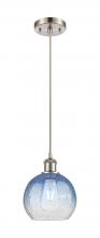 Innovations Lighting 516-1P-SN-G483-8SB - Brookhaven Globe - 1 Light - 8 inch - Brushed Satin Nickel - Cord hung - Mini Pendant