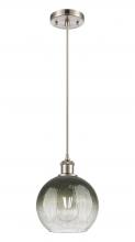 Innovations Lighting 516-1P-SN-G483-8SL - Brookhaven Globe - 1 Light - 8 inch - Brushed Satin Nickel - Cord hung - Mini Pendant