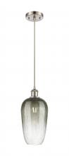Innovations Lighting 516-1P-SN-G484-7SL - Brookhaven Flute - 1 Light - 7 inch - Brushed Satin Nickel - Cord hung - Mini Pendant