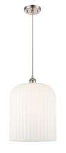 Innovations Lighting 516-1P-SN-G559-12GWH - Bridal Veil - 1 Light - 5 inch - Brushed Satin Nickel - Cord hung - Mini Pendant
