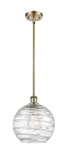 Innovations Lighting 516-1S-AB-G1213-10CL - Athens Deco Swirl - 1 Light - 10 inch - Antique Brass - Stem hung - Mini Pendant