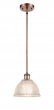 Innovations Lighting 516-1S-AC-G422 - Arietta - 1 Light - 8 inch - Antique Copper - Mini Pendant