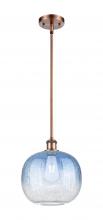 Innovations Lighting 516-1S-AC-G481-10SB - Brookhaven Sphere - 1 Light - 11 inch - Antique Copper - Stem hung - Mini Pendant