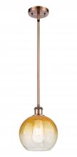 Innovations Lighting 516-1S-AC-G483-8AM - Brookhaven Globe - 1 Light - 8 inch - Antique Copper - Stem hung - Mini Pendant