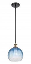 Innovations Lighting 516-1S-BAB-G483-8SB - Brookhaven Globe - 1 Light - 8 inch - Black Antique Brass - Stem hung - Mini Pendant