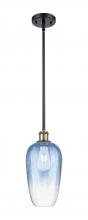 Innovations Lighting 516-1S-BAB-G484-7SB - Brookhaven Flute - 1 Light - 7 inch - Black Antique Brass - Stem hung - Mini Pendant