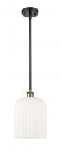 Innovations Lighting 516-1S-BAB-G559-8GWH - Bridal Veil - 1 Light - 5 inch - Black Antique Brass - Mini Pendant
