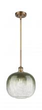Innovations Lighting 516-1S-BB-G481-10SL - Brookhaven Sphere - 1 Light - 11 inch - Brushed Brass - Stem hung - Mini Pendant
