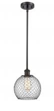 Innovations Lighting 516-1S-OB-G122-8CBK-LED - Farmhouse Chicken Wire - 1 Light - 8 inch - Oil Rubbed Bronze - Mini Pendant