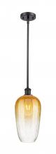 Innovations Lighting 516-1S-OB-G484-7AM - Brookhaven Flute - 1 Light - 7 inch - Oil Rubbed Bronze - Stem hung - Mini Pendant