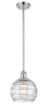 Innovations Lighting 516-1S-PC-G1213-8CL - Athens Deco Swirl - 1 Light - 8 inch - Polished Chrome - Stem hung - Mini Pendant