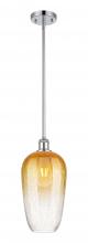 Innovations Lighting 516-1S-PC-G484-7AM - Brookhaven Flute - 1 Light - 7 inch - Polished Chrome - Stem hung - Mini Pendant