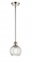 Innovations Lighting 516-1S-PN-G1214-6 - Twisted Swirl 1 Light 6 inch Mini Pendant