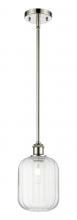 Innovations Lighting 516-1S-PN-G460-7CL - Preston Cylinder - 1 Light - 7 inch - Polished Nickel - Stem hung - Mini Pendant