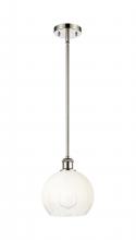 Innovations Lighting 516-1S-PN-G483-8OP - Brookhaven Globe - 1 Light - 8 inch - Polished Nickel - Stem hung - Mini Pendant