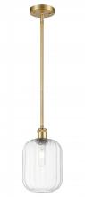 Innovations Lighting 516-1S-SG-G460-7CL - Preston Cylinder - 1 Light - 7 inch - Satin Gold - Stem hung - Mini Pendant