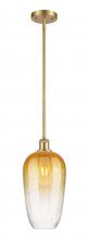 Innovations Lighting 516-1S-SG-G484-7AM - Brookhaven Flute - 1 Light - 7 inch - Satin Gold - Stem hung - Mini Pendant