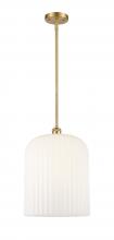 Innovations Lighting 516-1S-SG-G559-12GWH - Bridal Veil - 1 Light - 5 inch - Satin Gold - Mini Pendant