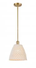 Innovations Lighting 516-1S-SG-NBD-9-NAT - Bristol Natural - 1 Light - 6 inch - Satin Gold - Mini Pendant