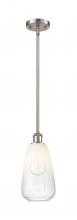 Innovations Lighting 516-1S-SN-G480-6OP - Brookhaven Almond - 1 Light - 6 inch - Brushed Satin Nickel - Stem hung - Mini Pendant