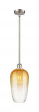 Innovations Lighting 516-1S-SN-G484-7AM - Brookhaven Flute - 1 Light - 7 inch - Brushed Satin Nickel - Stem hung - Mini Pendant