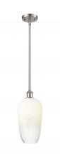 Innovations Lighting 516-1S-SN-G484-7OP - Brookhaven Flute - 1 Light - 7 inch - Brushed Satin Nickel - Stem hung - Mini Pendant