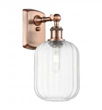 Innovations Lighting 516-1W-AC-G460-7CL - Preston Cylinder - 1 Light - 7 inch - Antique Copper - Sconce