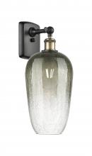 Innovations Lighting 516-1W-BAB-G484-7SL - Brookhaven Flute - 1 Light - 7 inch - Black Antique Brass - Sconce