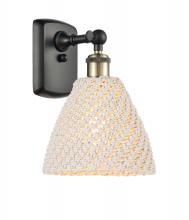 Innovations Lighting 516-1W-BAB-NBD-75-NAT - Bristol Natural - 1 Light - 8 inch - Black Antique Brass - Sconce