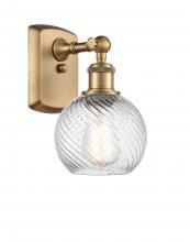 Innovations Lighting 516-1W-BB-G1214-6 - Small Twisted Swirl 1 Light Sconce part of the Ballston Collection