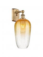 Innovations Lighting 516-1W-BB-G484-7AM - Brookhaven Flute - 1 Light - 7 inch - Brushed Brass - Sconce