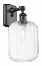 Innovations Lighting 516-1W-BK-G460-7CL - Preston Cylinder - 1 Light - 7 inch - Matte Black - Sconce
