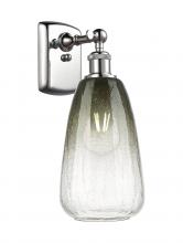 Innovations Lighting 516-1W-PC-G480-6SL - Brookhaven Almond - 1 Light - 6 inch - Polished Chrome - Sconce