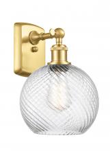 Innovations Lighting 516-1W-SG-G1214-8 - Twisted Swirl 1 Light Sconce part of the Ballston Collection