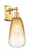 Innovations Lighting 516-1W-SG-G480-6AM - Brookhaven Almond - 1 Light - 6 inch - Satin Gold - Sconce