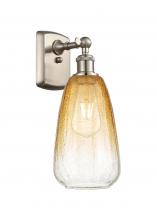 Innovations Lighting 516-1W-SN-G480-6AM - Brookhaven Almond - 1 Light - 6 inch - Brushed Satin Nickel - Sconce
