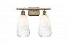 Innovations Lighting 516-2W-AB-G480-6OP - Brookhaven Almond - 2 Light - 16 inch - Antique Brass - Bath Vanity Light