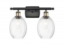 Innovations Lighting 516-2W-BAB-G459-6CL - Preston Bulb - 2 Light - 16 inch - Black Antique Brass - Bath Vanity Light